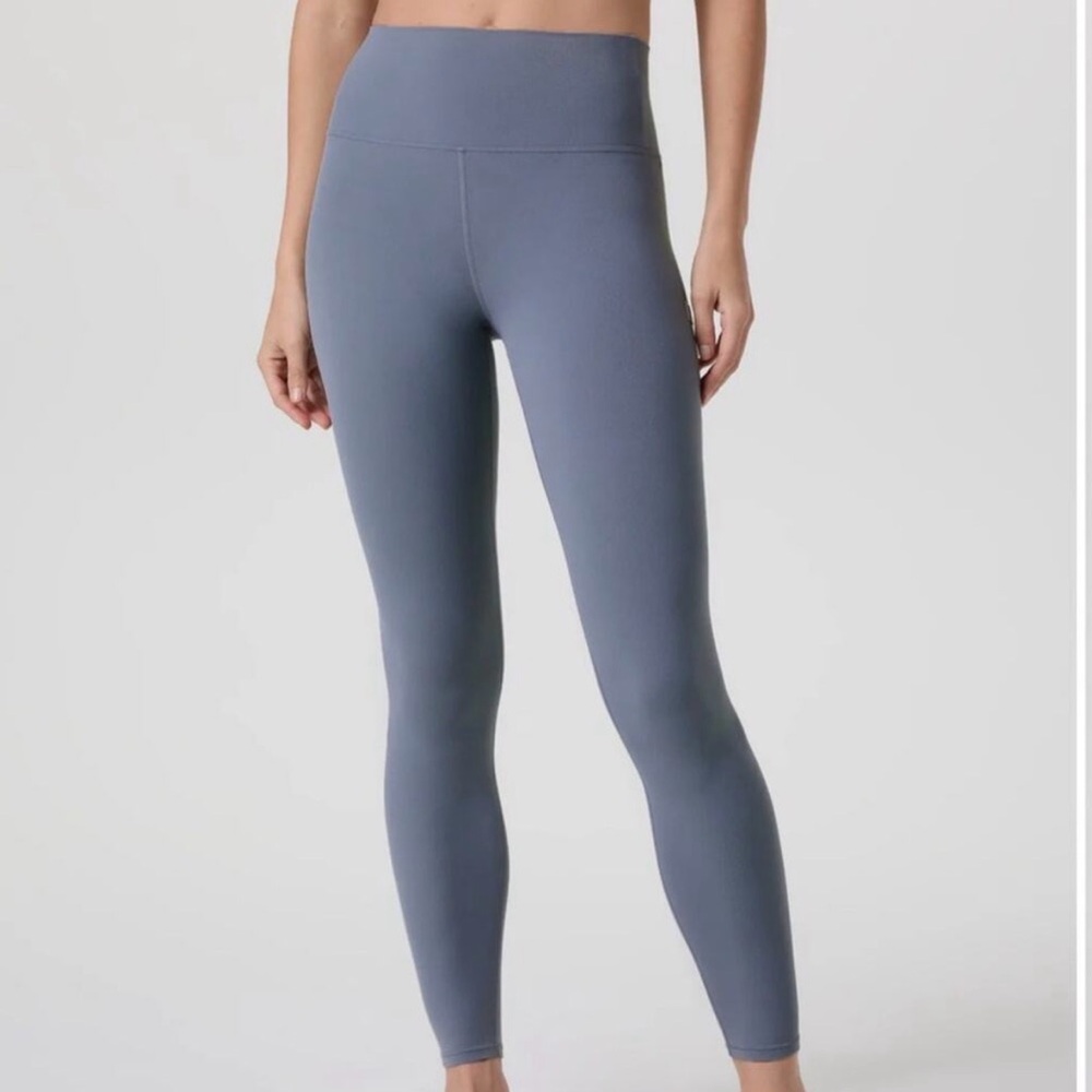 Vuori All The Feels Blissblend H-Rise Legging, 24" Inseam, Blue Heron, Size M
